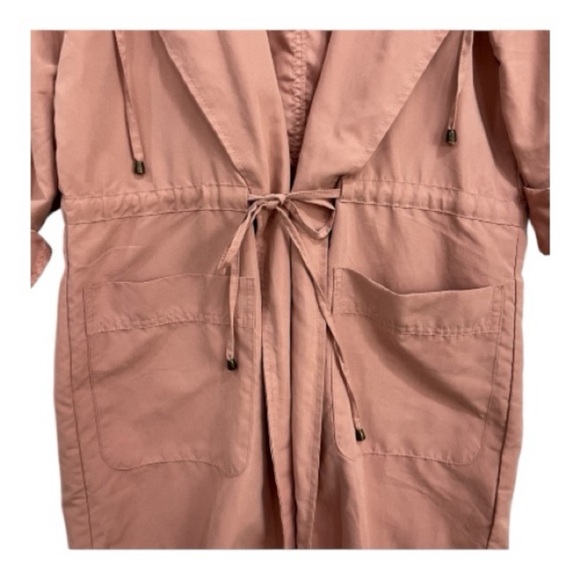 Love Tree Women's Dusty Pink Trench Coat - Picture 5 of 5